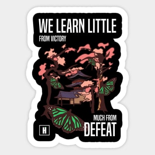 We learn little from victory much from defeat RECOLOR 03 Sticker